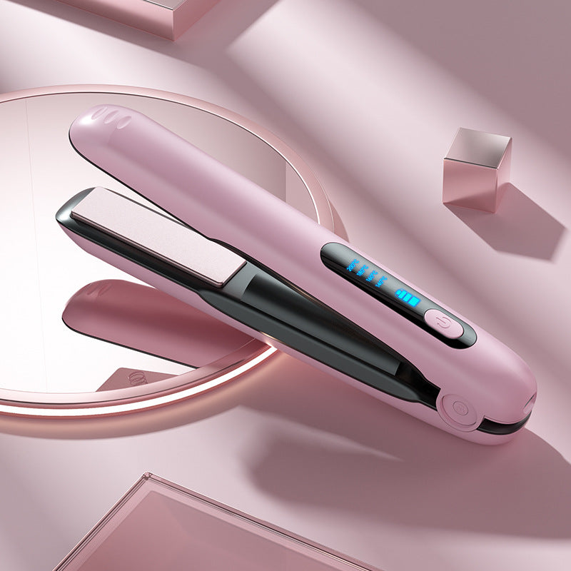 Wireless 2-in-1 Hair Straightener & Curler - Cordless Styling Iron