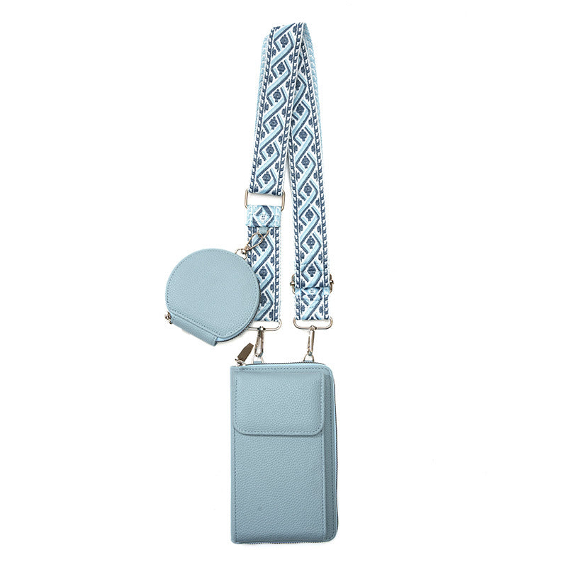 Compact Crossbody Phone Bag - Stylish PU Leather Messenger Purse