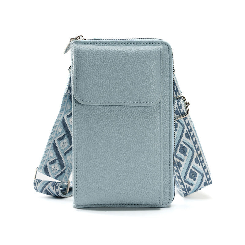 Compact Crossbody Phone Bag - Stylish PU Leather Messenger Purse