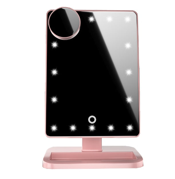 LED Makeup Mirror with Bluetooth Speaker - 20 Lights & 10X Magnification