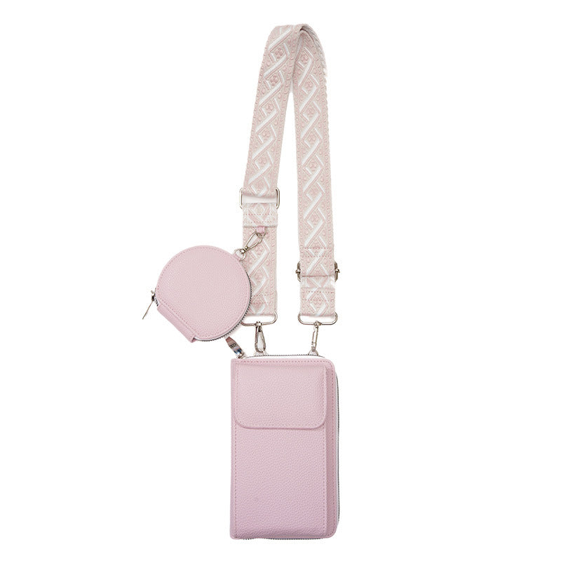 Compact Crossbody Phone Bag - Stylish PU Leather Messenger Purse