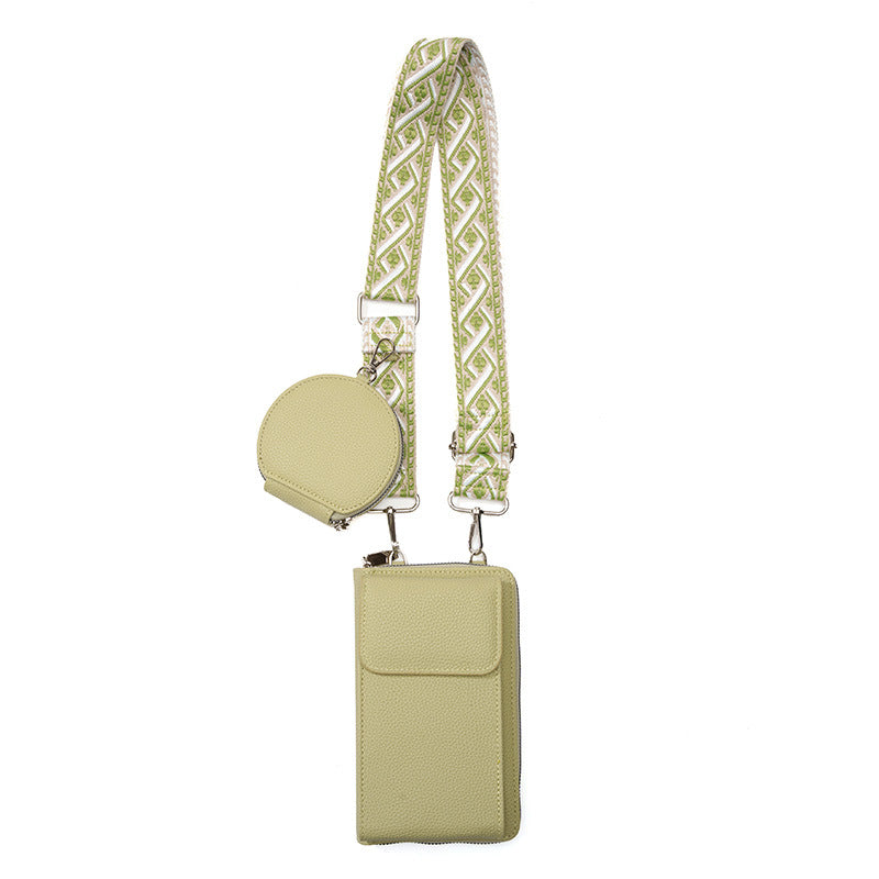 Compact Crossbody Phone Bag - Stylish PU Leather Messenger Purse