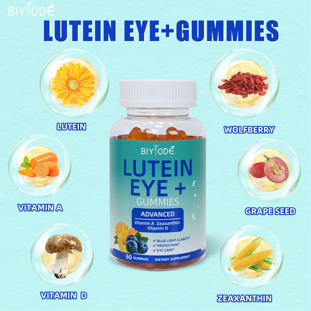 Lutein Eye Health Gummies - Vision Support with Marigold Extract