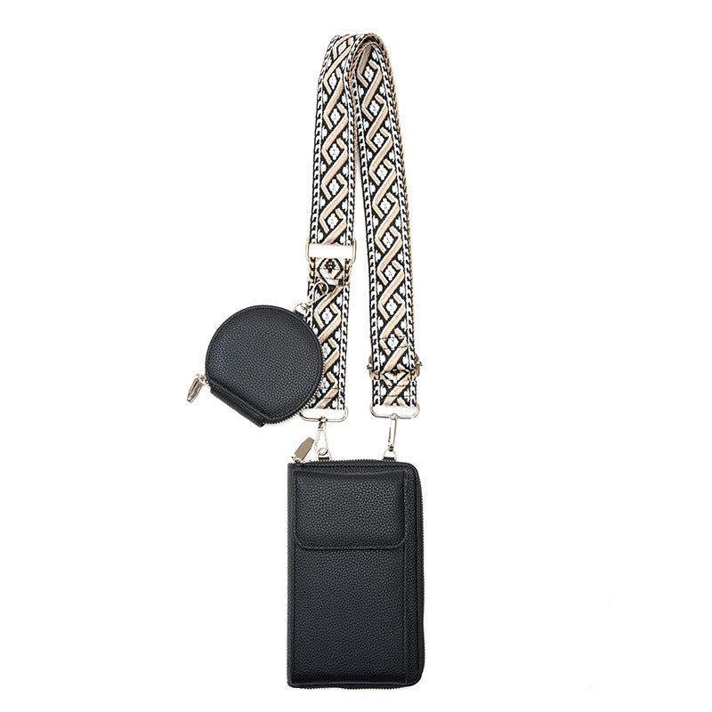 Compact Crossbody Phone Bag - Stylish PU Leather Messenger Purse