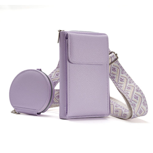 Compact Crossbody Phone Bag - Stylish PU Leather Messenger Purse